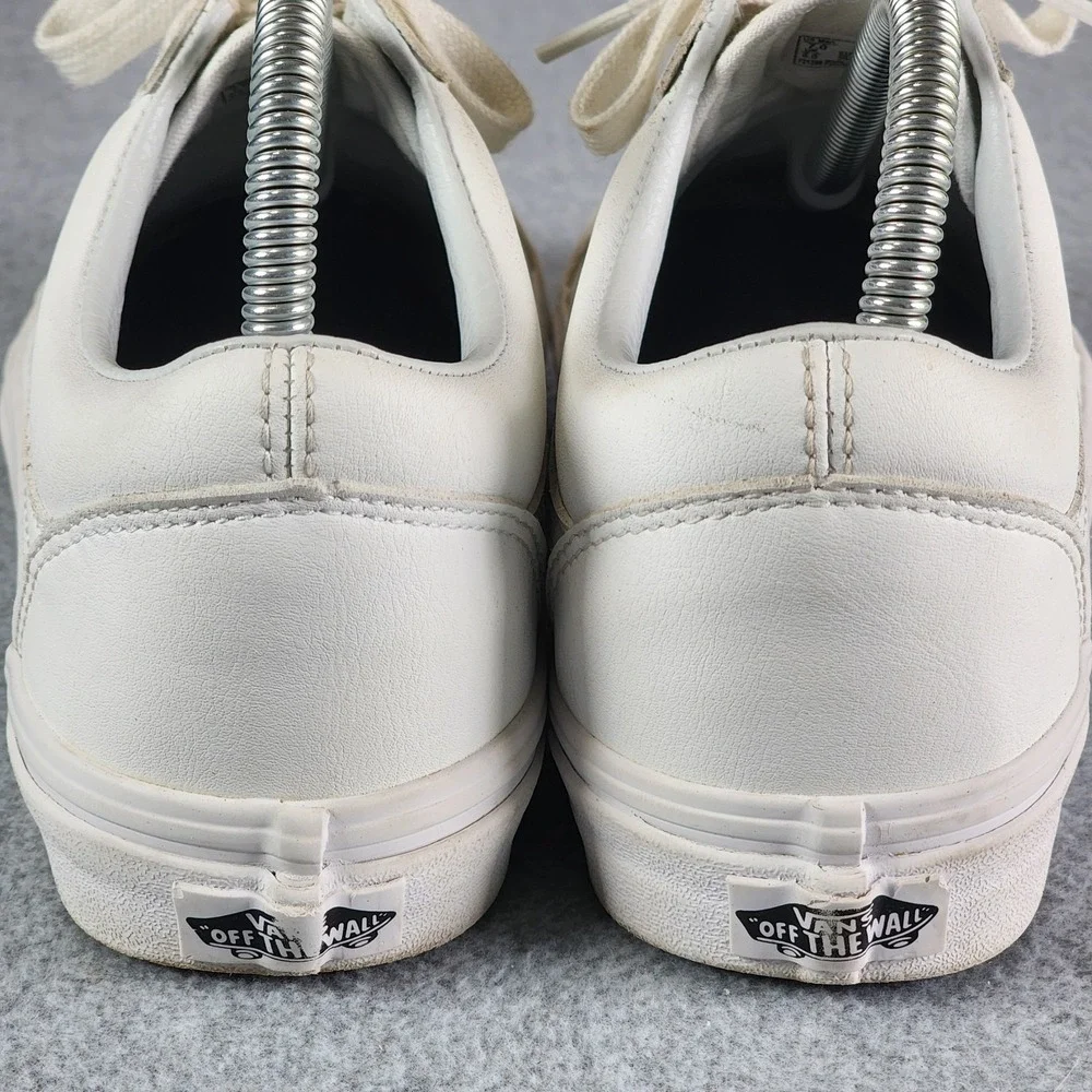 Vans Old Skool Skateboard Sneaker Men 7 Women 8.5 True White Canvas Shoes 721356